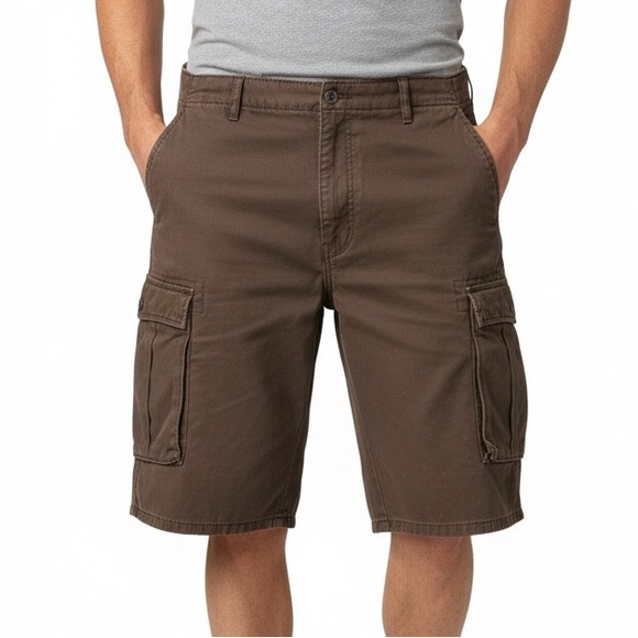 Levi’s Men’s Brown Cargo Shorts – Size W38 (100% Cotton) - Picture 1 of 10